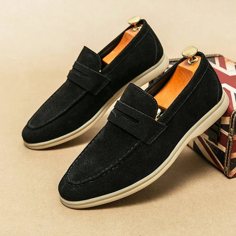 «Firenze Chic» Suede Loafers