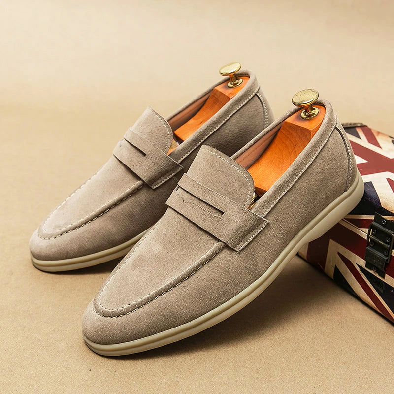 «Firenze Chic» Suede Loafers