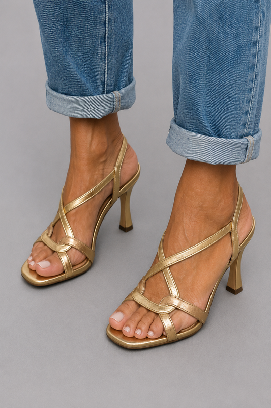 Cassie Golden Summer Charm Heels
