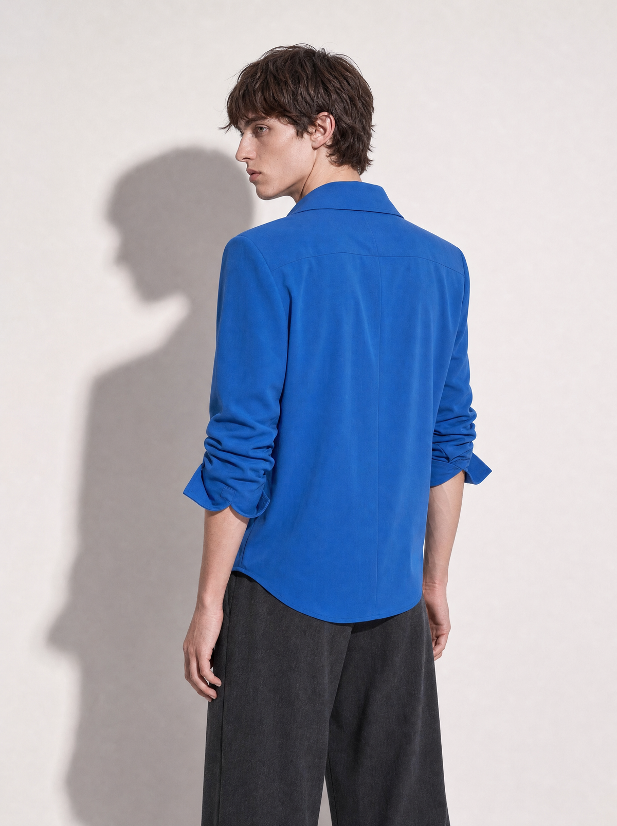 Jhon Structured Shoulder Padded Button-Up Shirt