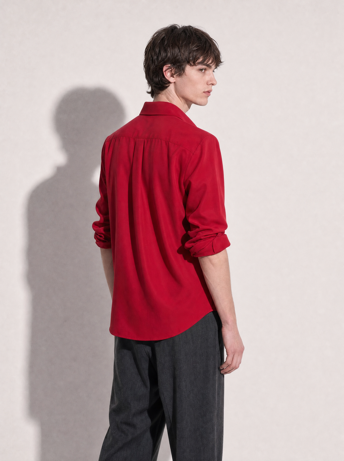Jhon Structured Shoulder Padded Button-Up Shirt