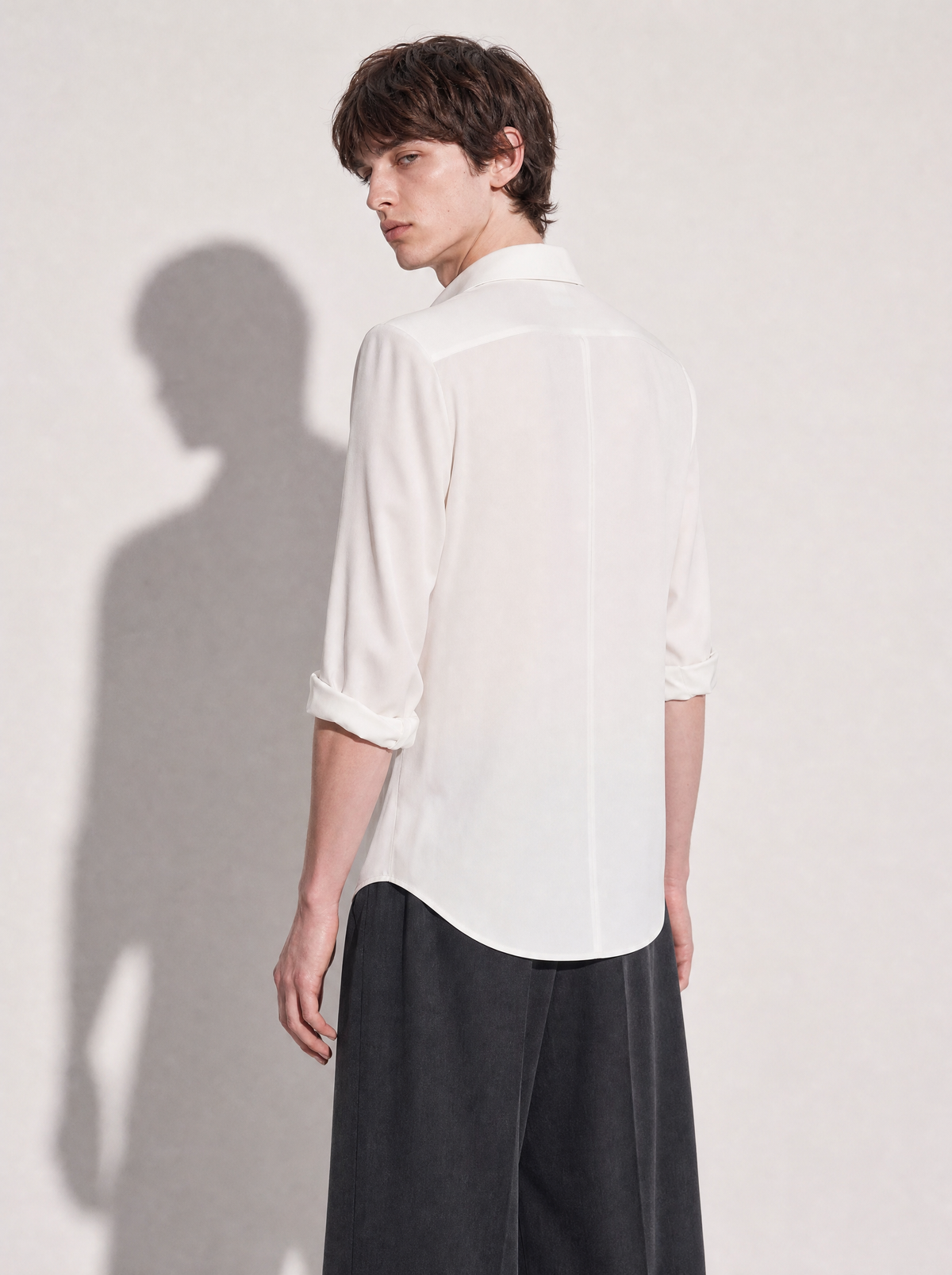 Jhon Structured Shoulder Padded Button-Up Shirt