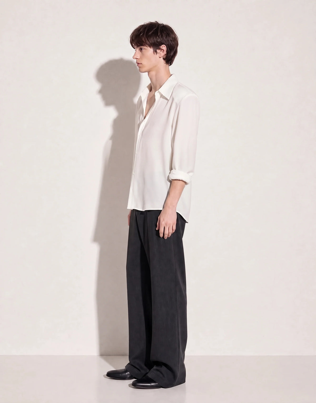 Jhon Structured Shoulder Padded Button-Up Shirt