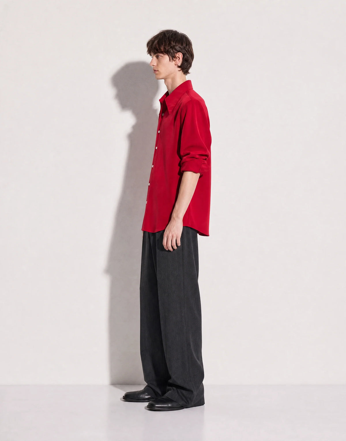 Jhon Structured Shoulder Padded Button-Up Shirt