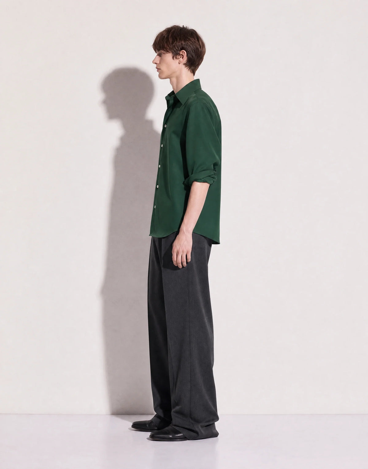 Jhon Structured Shoulder Padded Button-Up Shirt