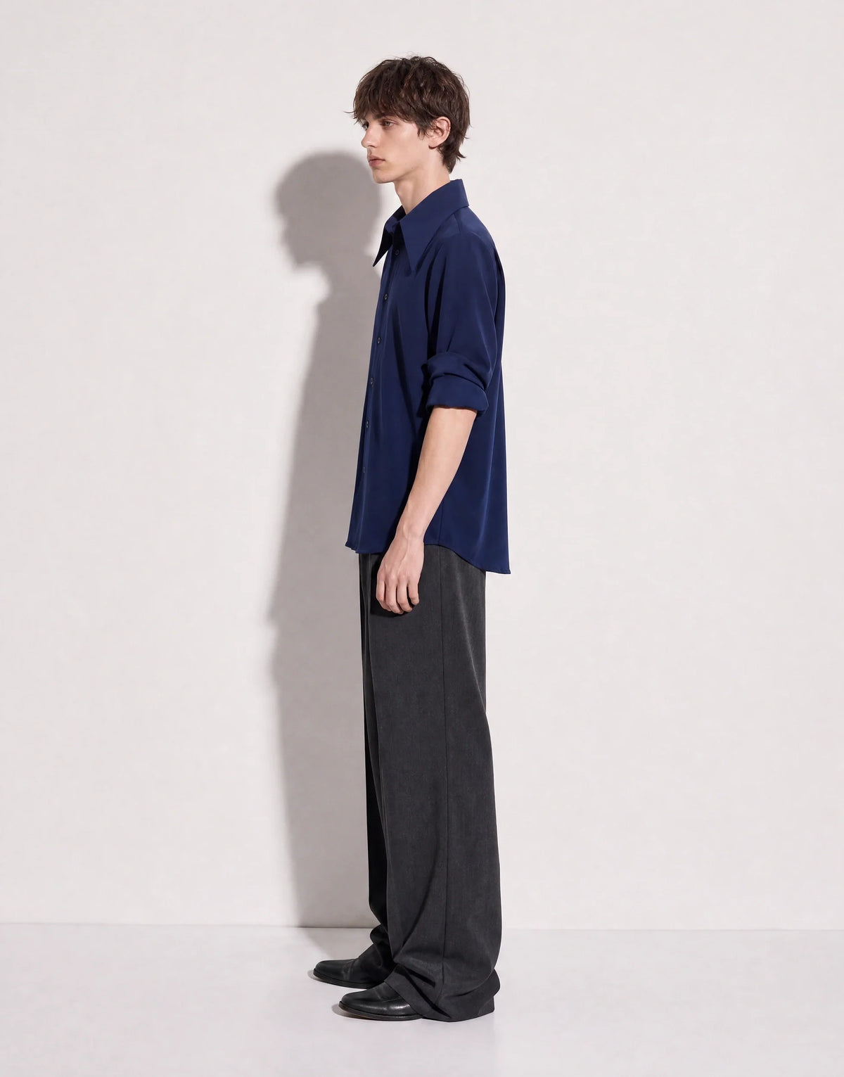 Jhon Structured Shoulder Padded Button-Up Shirt