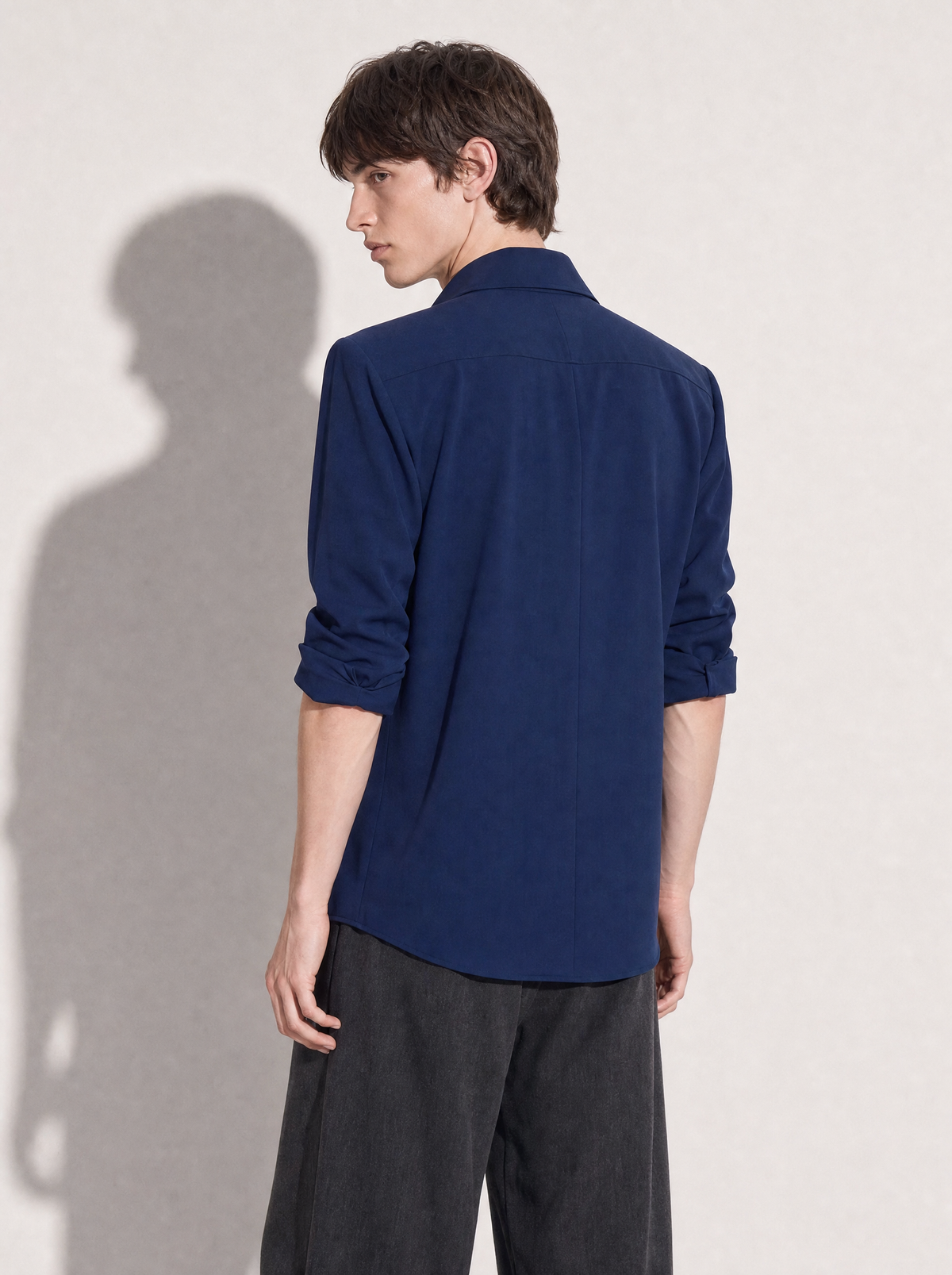 Jhon Structured Shoulder Padded Button-Up Shirt