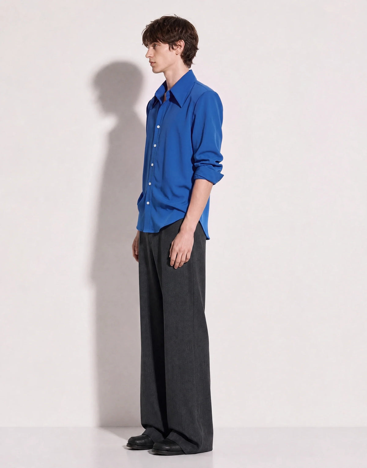 Jhon Structured Shoulder Padded Button-Up Shirt