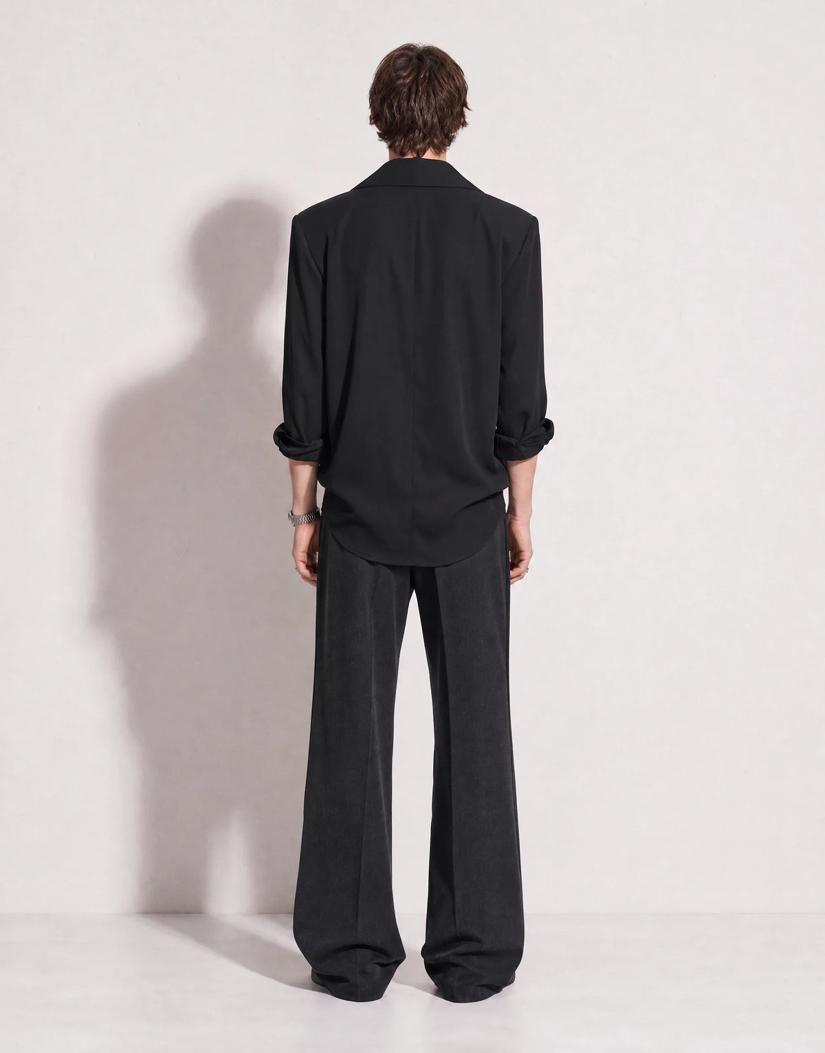Jhon Structured Shoulder Padded Button-Up Shirt