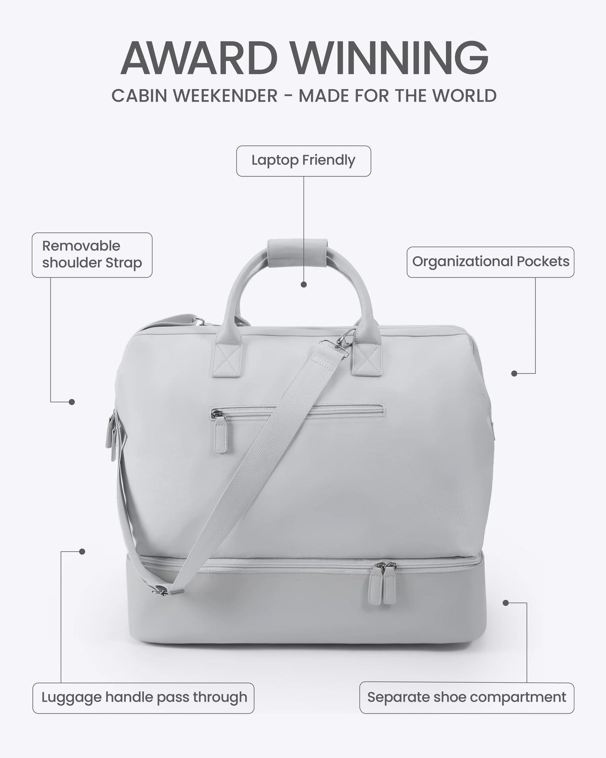Vegan Cabin Weekender Bag